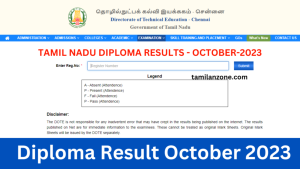 DOTE 2024 Diploma Result October 2023 check online status