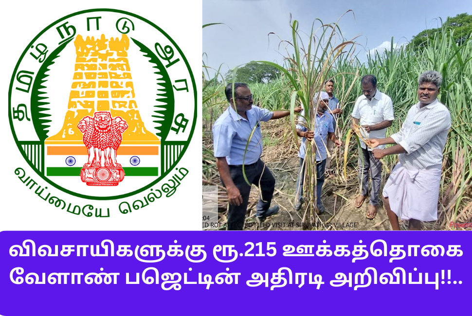Rs.215 incentive farmers announcement of agriculture budget